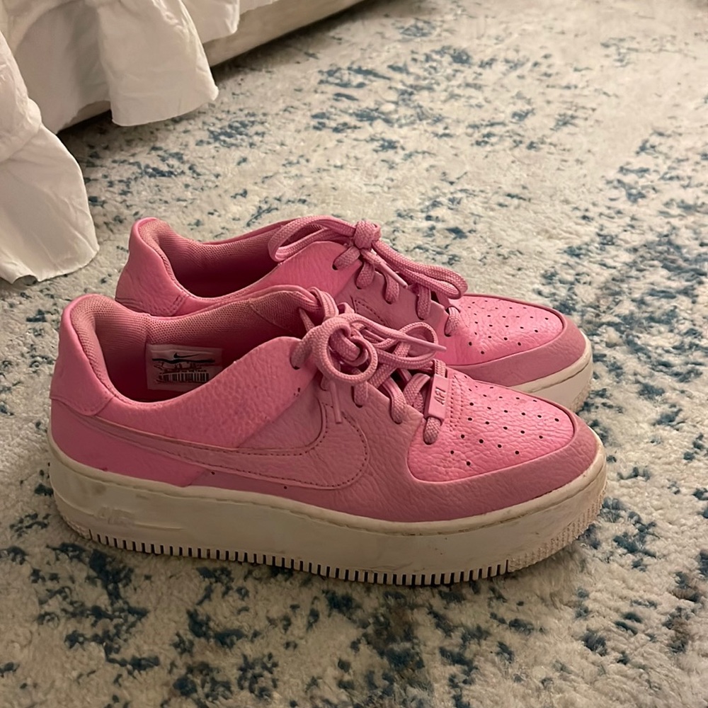Pink Nike air forces